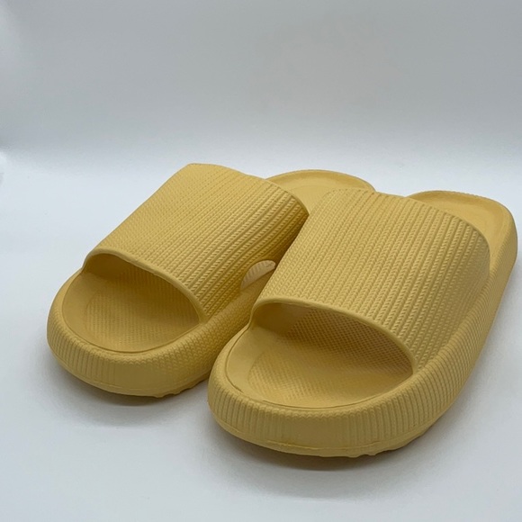 Shoes | Yellow Foam Slides | Poshmark